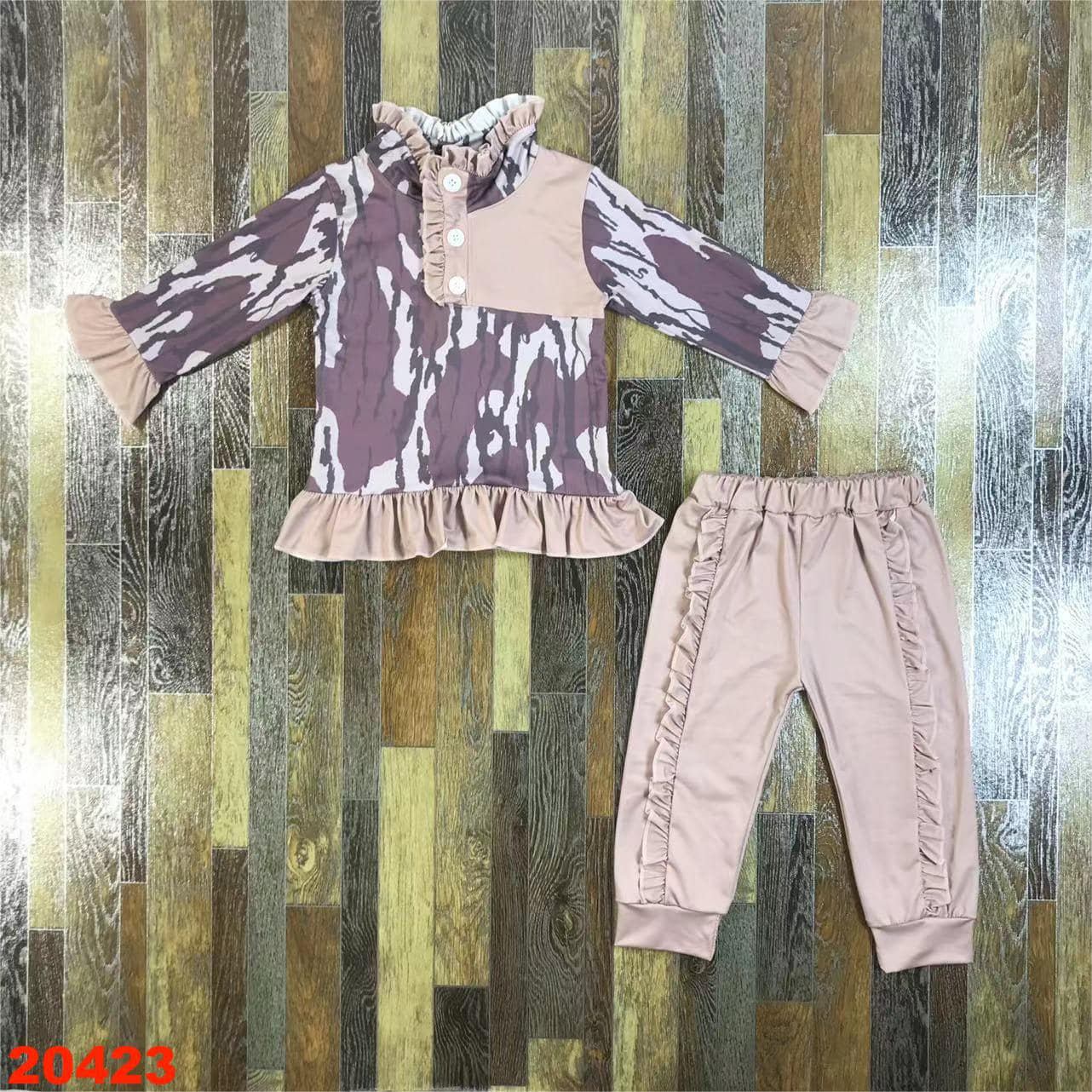 Deer go hunting fishing camo pants girls clothes – Western kids clothes