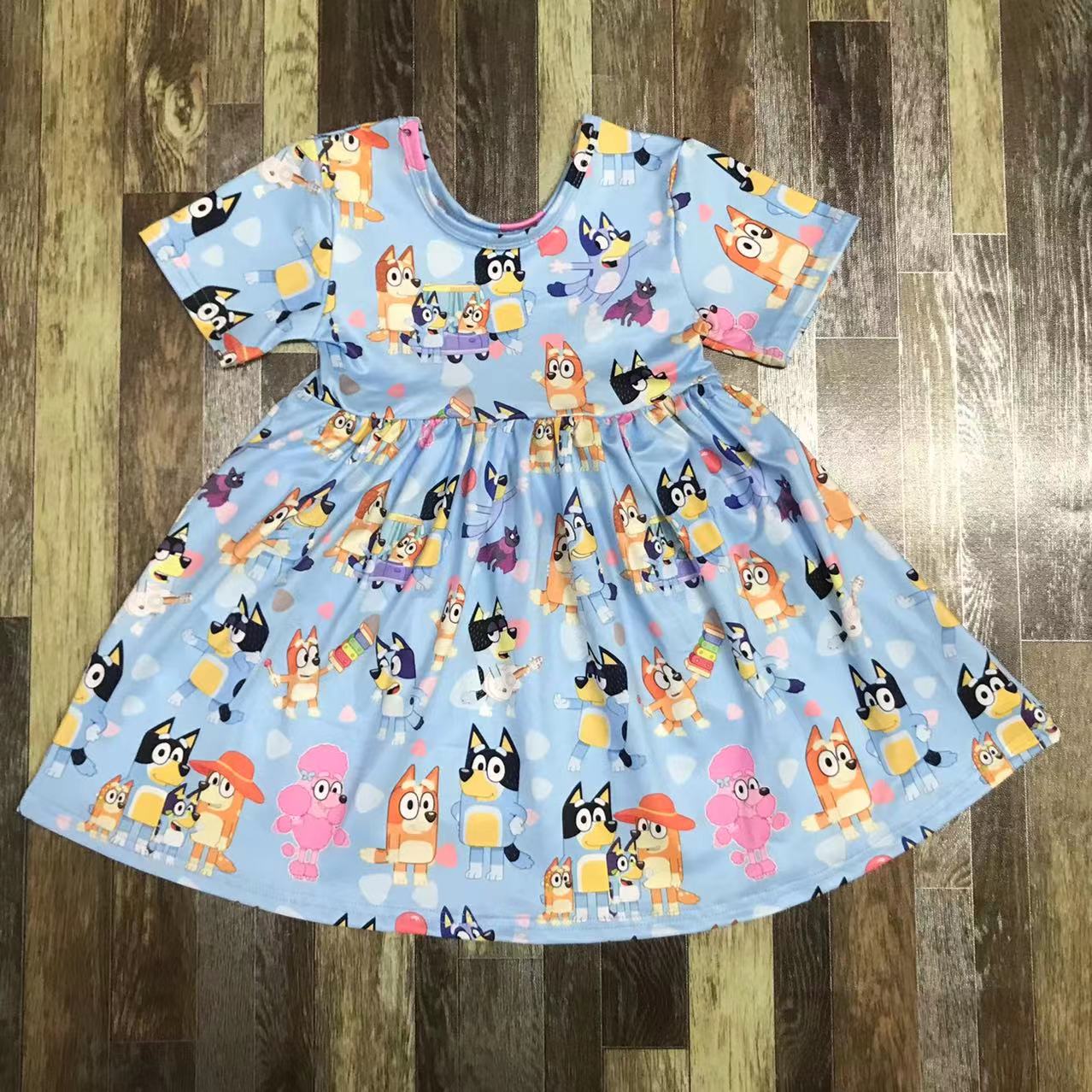 Short Sleeve Bluey Dress