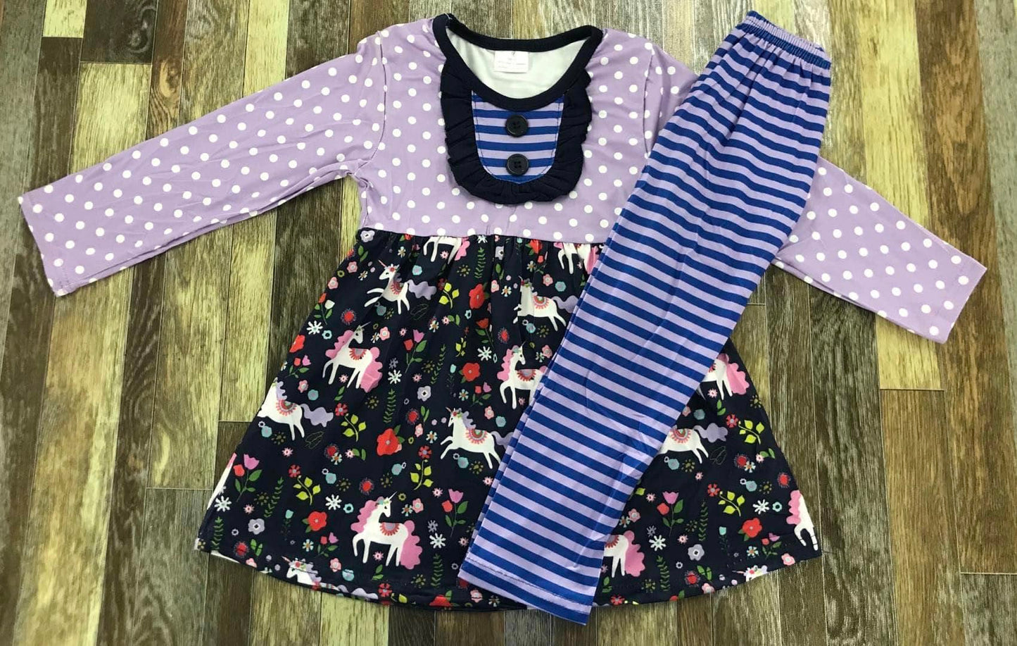 Polka Dot Unicorn Pant Set