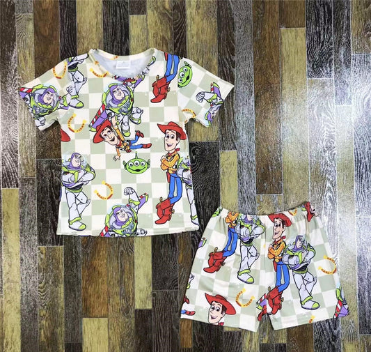 Boys Toy Story Short Sleeve Shorts Set
