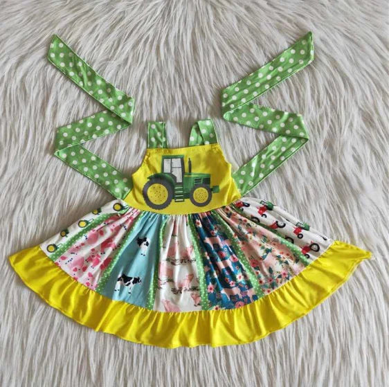 Tractor Twirl Dress
