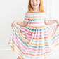 Spring Stripes Pocket Twirl Dress